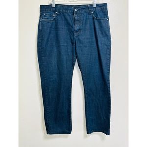 Alfani Men's Dark Blue Coated Men's Jeans Size 38x30